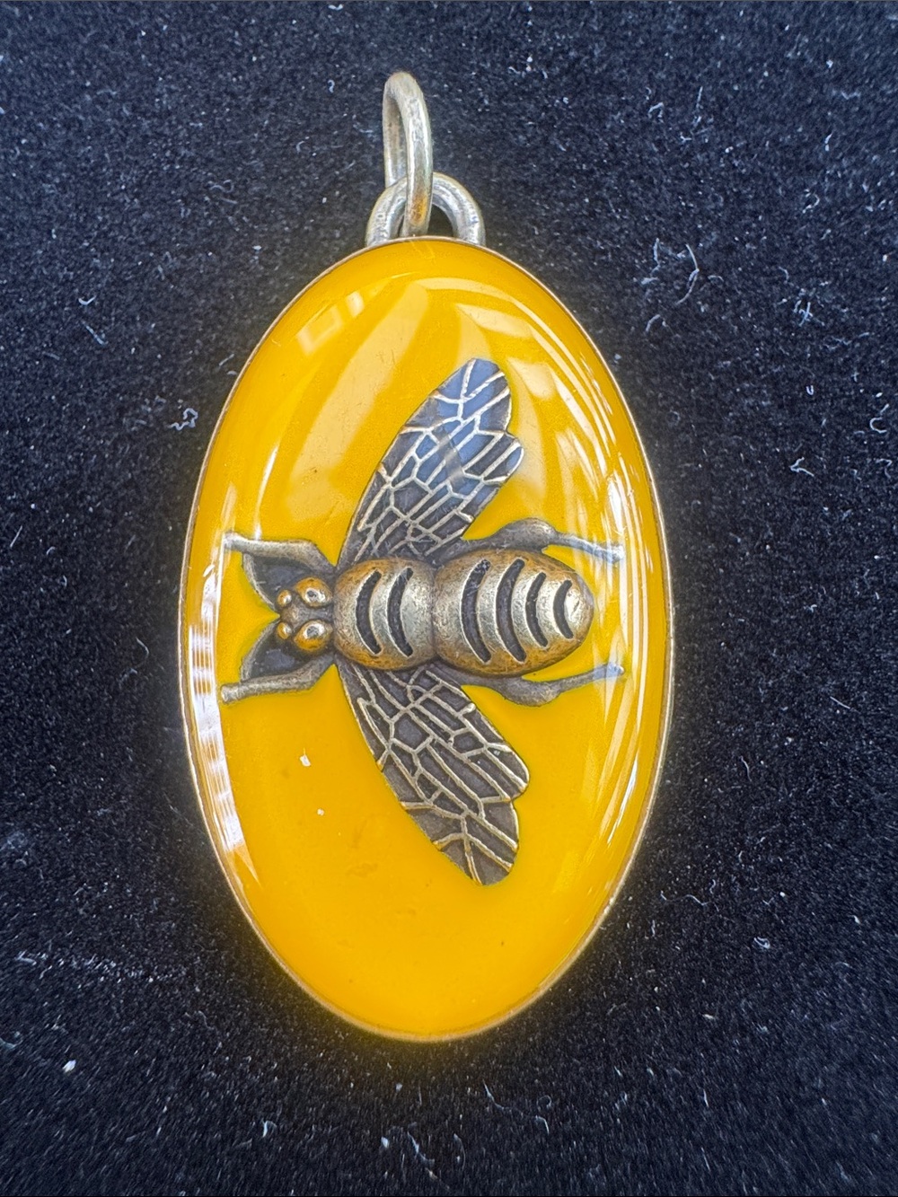 Charm Yellow Bee Pendant Charm